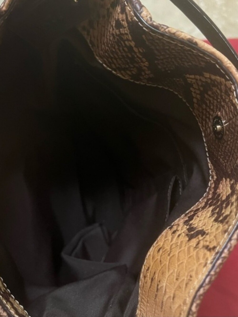 🐍COACH LIMITED EDITION PHOEBE PYTHON LEATHER SHOULDER/TOTE EUC - Picture 15 of 16